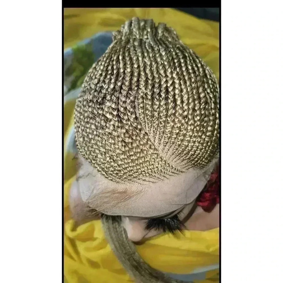 100% handmade, Braidedwigs blond Wig NWT Ghana Weave absolutely gorgeous. Long - Picture 11 of 15